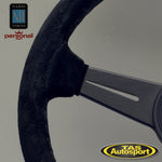 Nardi Classic Suede Black Stitching 340 Steering Wheel