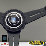 Nardi ND Classic Leather Grey Stitching 340 Steering Wheel