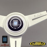 Nardi ND Classic Leather White Spokes 360 Steering Wheel