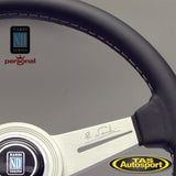 Nardi ND Classic Smooth Leather White Spokes 340mm Steering Wheel