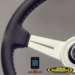 Nardi ND Classic Leather White Spokes 360 Steering Wheel