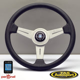 Nardi Classic Perforated Leather White Spokes 340 Steering Wheel