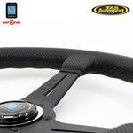Nardi ND Classic Perforated Leather Black Stitching 360 Steering Wheel