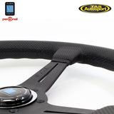 Nardi ND Classic Perforated Leather Black Stitching 360 Steering Wheel