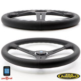 Nardi ND Classic Perforated Leather Black Stitching 360 Steering Wheel