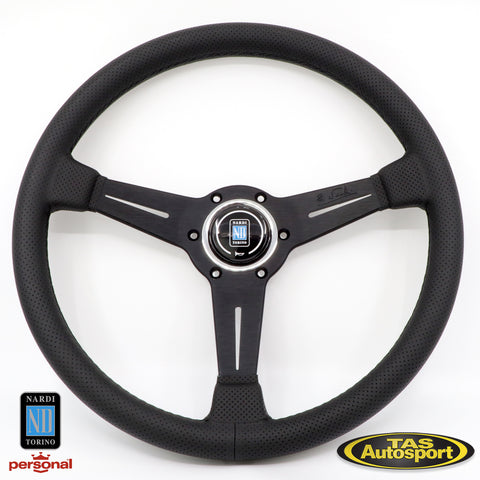 Nardi ND Classic Perforated Leather Black Stitching 360 Steering Wheel