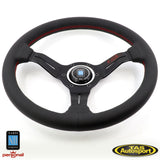 Nardi Deep Corn Leather Red Signature 330mm Steering Wheel