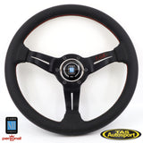 Nardi Deep Corn Leather Red Signature 330mm Steering Wheel