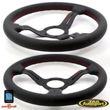 Nardi Deep Corn Leather Red Signature 330mm Steering Wheel