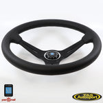 Nardi Deep Corn Smooth Leather Black Stitching 350 Steering Wheel