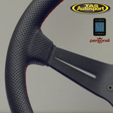 Nardi Deep Corn Perforated Leather Red Stitching 350mm Steering Wheel 6069.35.2093
