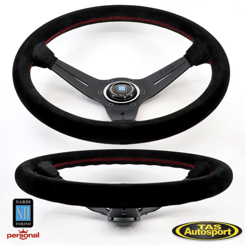 Nardi Deep Corn – Suede - Black Spokes & Red Stitching