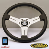 Nardi Competition Leather White Spokes 330 Steering Wheel 6070.33.1091
