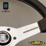Nardi Competition Leather White Spokes 330 Steering Wheel 6070.33.1091