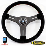 Nardi ND Competition Suede Red Stitching 330mm Steering Wheel