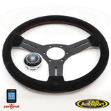 Nardi ND Competition Suede Red Stitching 330mm Steering Wheel