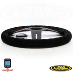 Nardi ND Competition Suede Red Stitching 330mm Steering Wheel