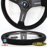 Nardi ND Competition Suede Red Stitching 330mm Steering Wheel
