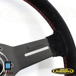 Nardi ND Competition Suede Red Stitching 330mm Steering Wheel