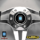 Nardi Pasquino, Black Perforated Leather Glossy Spokes 300mm Steering Wheel