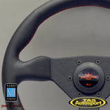 Nardi Grinta Leather Red Stitching 330 Steering Wheel