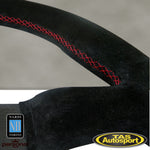 Nardi Grinta Suede Red Stitching 330mm Steering Wheel