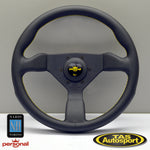 Nardi Grinta Leather Yellow Stitching 350 Steering Wheel