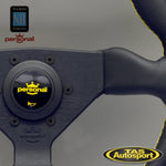 Nardi Grinta Leather Yellow Stitching 350 Steering Wheel