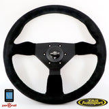 Nardi Neo Grinta Suede Black Stitching 350mm Steering Wheel