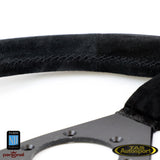 Nardi Neo Grinta Suede Black Stitching 350mm Steering Wheel