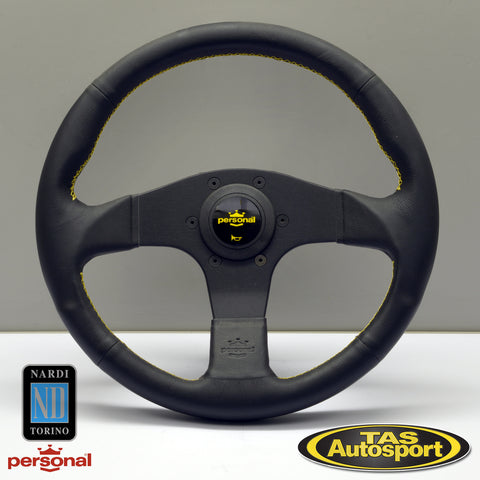 Nardi Neo Actis Leather Yellow Stiching 350 Steering Wheel
