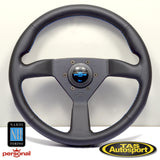 Nardi Neo Eagle 6499.34.2090 Leather Blue Stitching 345 Steering Wheel