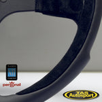 Nardi Pole Position Suede Silver Emblem 350 Steering Wheel
