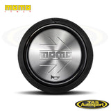 MOMO Arrow Shiny Silver Horn Button