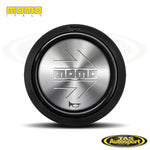 MOMO Arrow Shiny Silver Horn Button