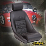 COBRA CLASSIC RS – EYELETS – HEADREST – BLACK VINYL