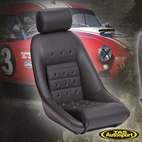 COBRA CLASSIC RS – EYELETS – HEADREST – BLACK VINYL