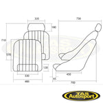 Cobra Classic CS Racing Safety Seat with Headrest