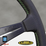 Nardi Classic Leather Green Stiching 360 Steering Wheel