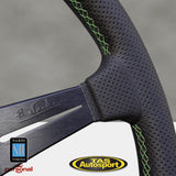 Nardi Classic Leather Green Stiching 360 Steering Wheel