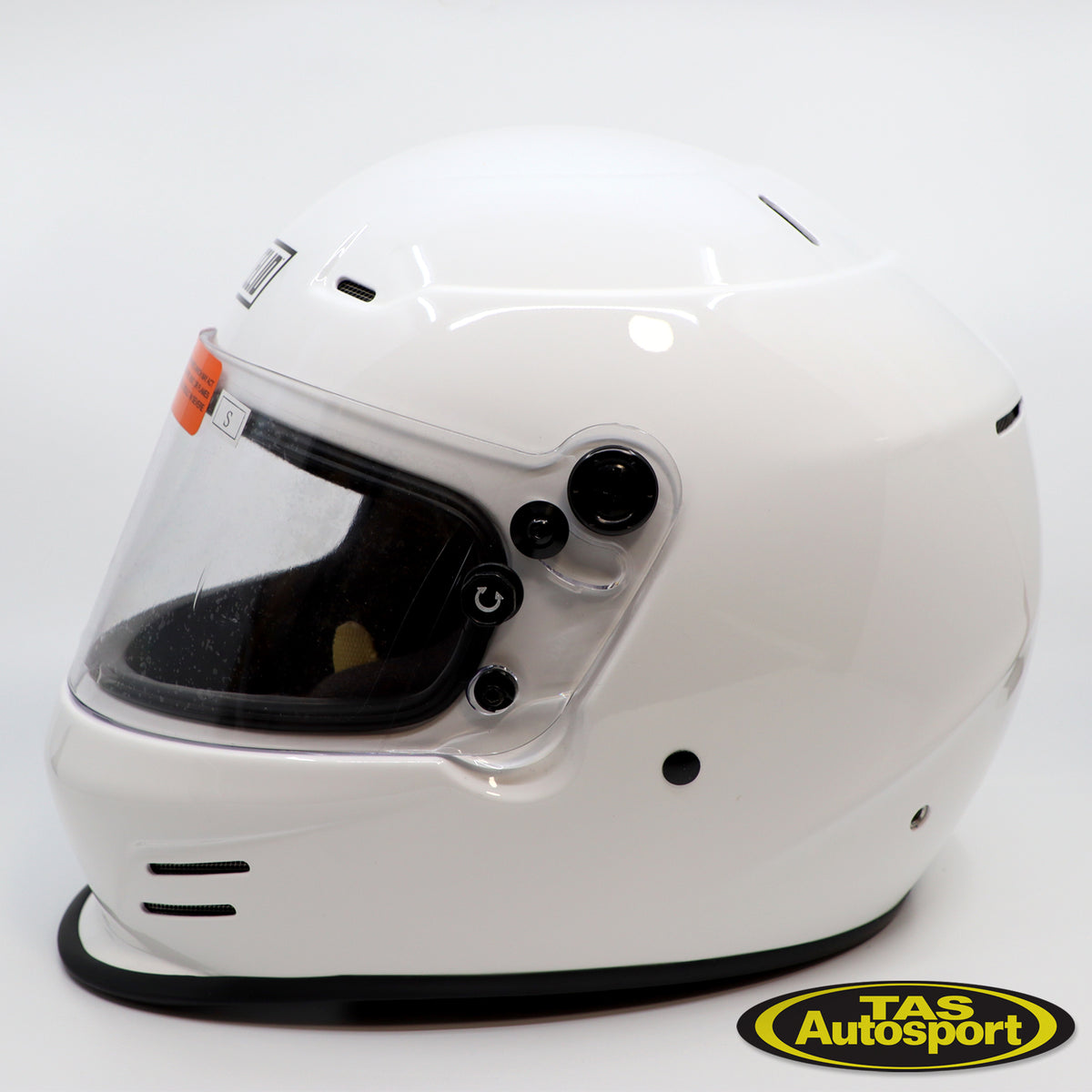 Racelid DFX White Car Racing Helmet – Tas Autosport