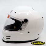 Racelid DFX White Car Racing Helmet