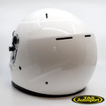 Racelid DF-X White Helmet & HANS Device Package
