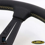 Nardi Deep Corn Perforated Leather Gold Stitching 350mm Steering Wheel