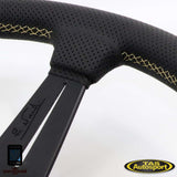 Nardi Deep Corn Perforated Leather Gold Stitching 350mm Steering Wheel
