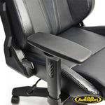 SAAS EXECUTIVE OFFICE CHAIR BLACK WITH CARBON ACCENTS GAMING
