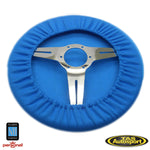 Nardi 0344.00.0006 Blue Fabric Steering Wheel Cover