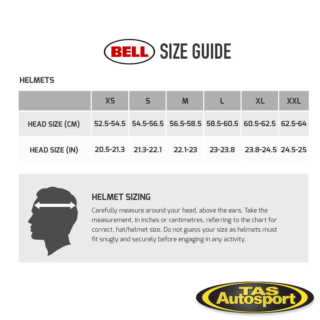 bell auto racing helmet sizing Bell GP3 Sport Car Racing Helmet – Tas Autosport