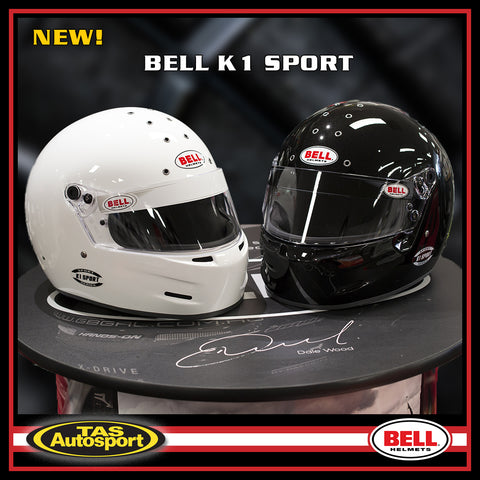 Bell K1 Sport - RACE HELMET SA2020 – WHITE, METALLIC BLACK