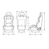 SAAS Vortek Seat Dual Recline Black ADR Compliant